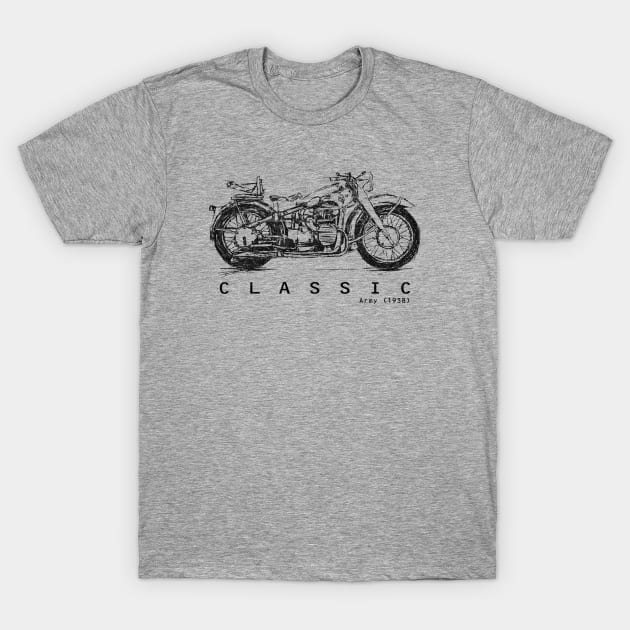 Vintage Motorcycle T-Shirt by HelloDisco